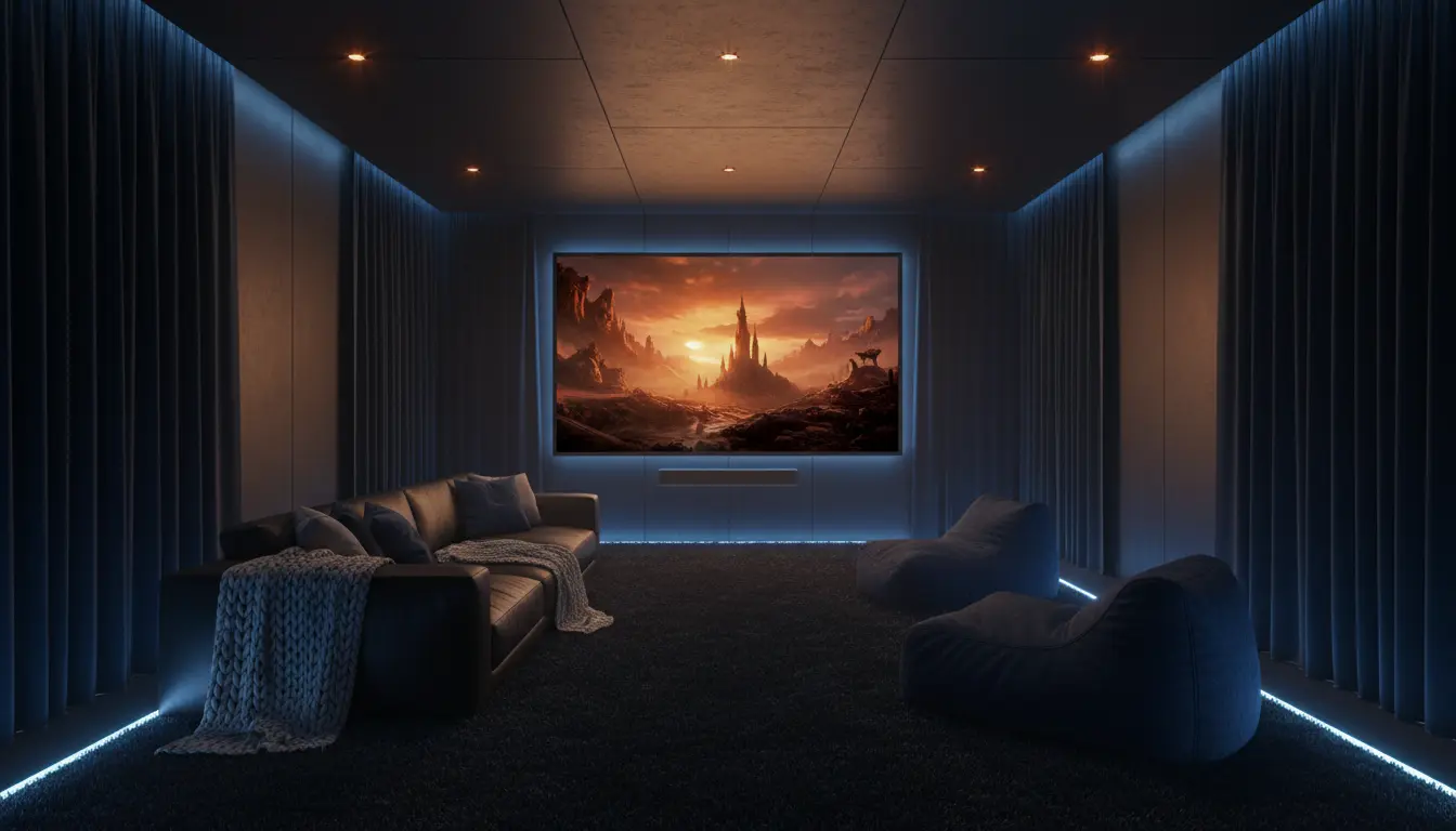 بناء سينما منزلية احترافية داخل المنزل بأقل التكاليف