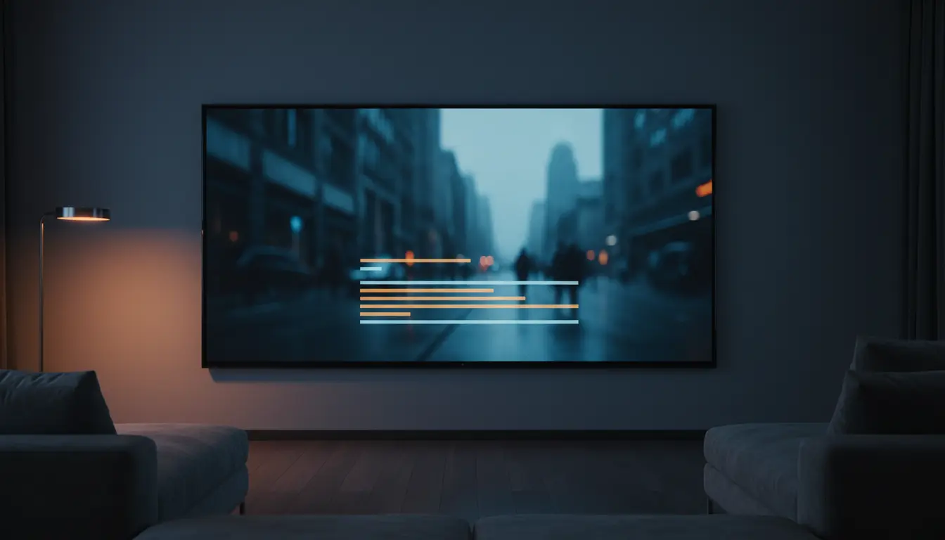 مشهد سينمائي يعبر عن مشاهدة مسلسلات أجنبية مترجمة بترجمة عربية دقيقة وجودة عالية في عام 2026