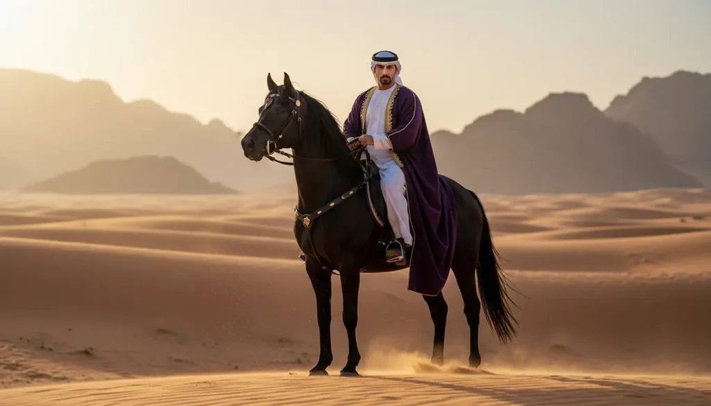 صورة تعبيرية لمسلسل كحيلان توضح أجواء الدراما البدوية السعودية مع مشاهد الصحراء والفروسية