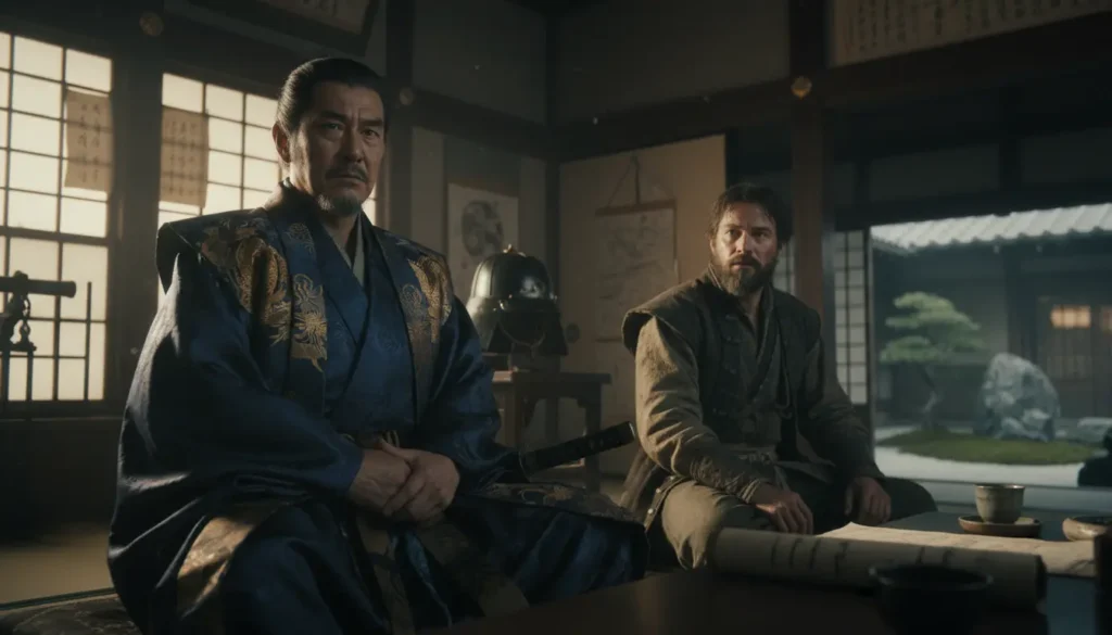 مشهد ملحمي من مسلسل Shogun يجسد صراعات الساموراي في اليابان الإقطاعية