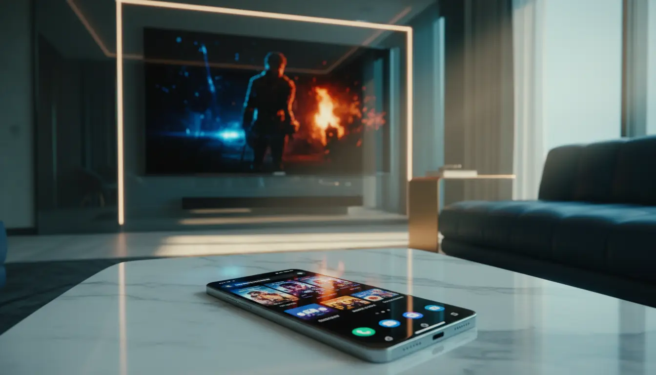 صورة تعبيرية توضح تجربة المشاهدة الرقمية عبر تطبيقات البث العالمية على أجهزة الأندرويد