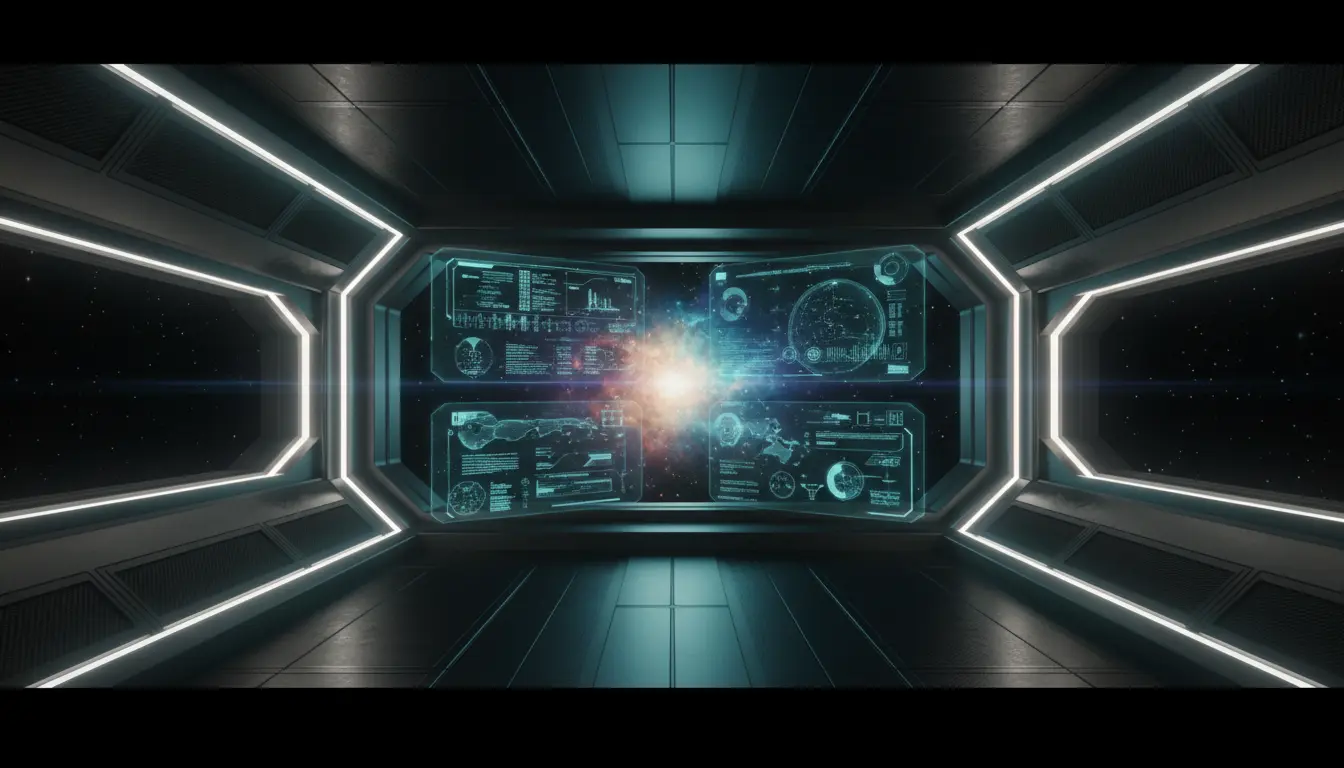 مشهد فضائي مستقبلي يظهر أفضل مسلسلات خيال علمي 2026 على المنصات العالمية بدقة 4K