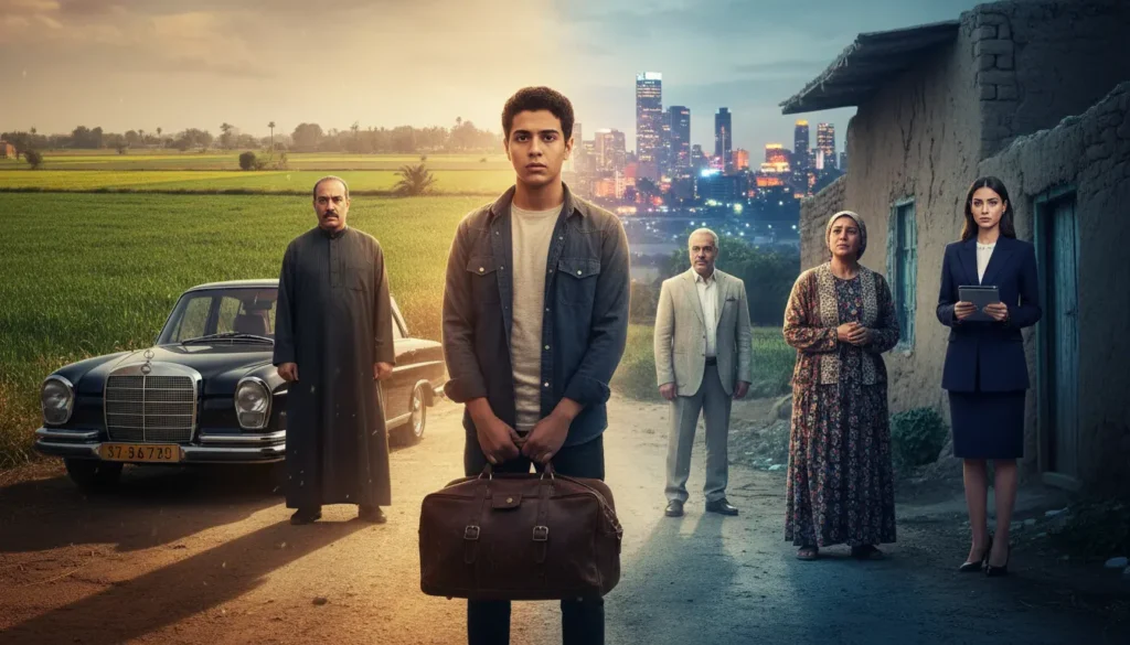 مشهد درامي يجمع أبطال مسلسل فخر الدلتا أحمد رمزي وخالد زكي وتارا عبود وإنتصار وكمال أبو رية