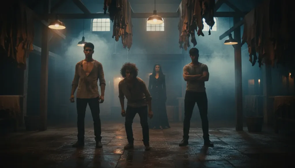 مشهد مظلم من بيئة الدباغات يجسد صراعات شخصيات مسلسل ولاد بديعة