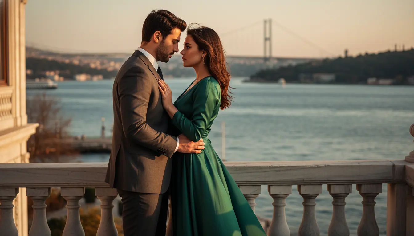 ثنائي في مشهد رومانسي مستوحى من المسلسلات التركية الرومانسية في 2026