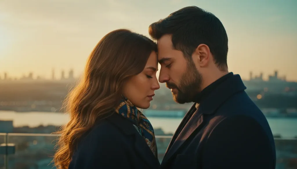 ثنائي في مشهد رومانسي مستوحى من المسلسلات التركية الرومانسية في 2026