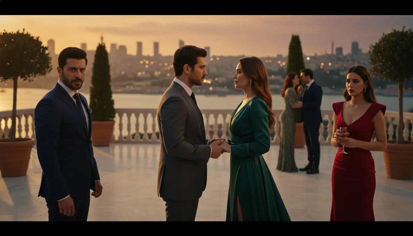 مشهد درامي مستوحى من أفضل المسلسلات التركية في 2026 بأجواء مشوقة وعاطفية
