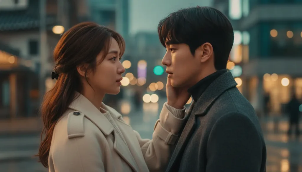 مشهد رومانسي حالم مستوحى من أفضل مسلسلات كورية رومانسية في 2026