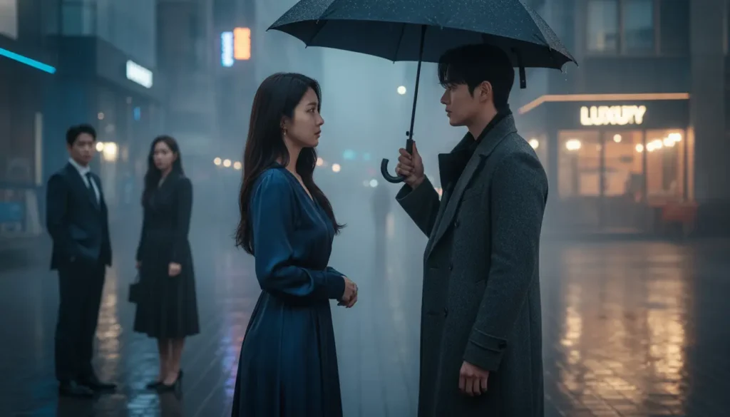 مشهد درامي كوري أنيق مستوحى من أفضل المسلسلات الكورية في 2026 بأجواء متنوعة ومؤثرة